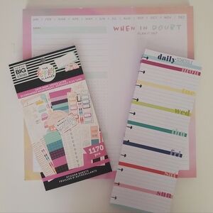 The Happy Planner Multicolor Sticker Pack, Planner Inserts and Desk Pad